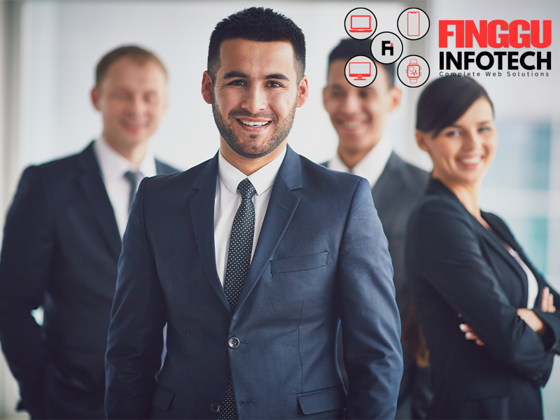 Finggu Infotech team working on web development projects