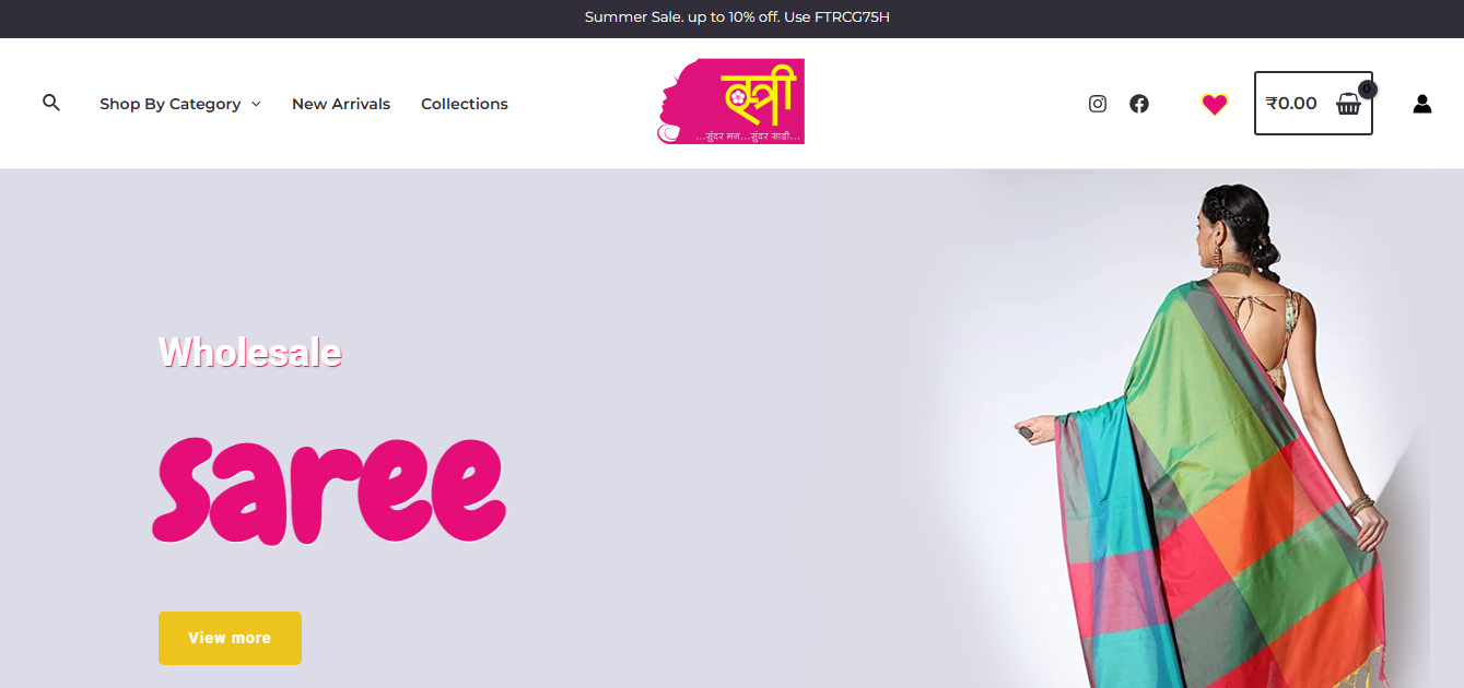 E-commerce website development project by Finggu Infotech